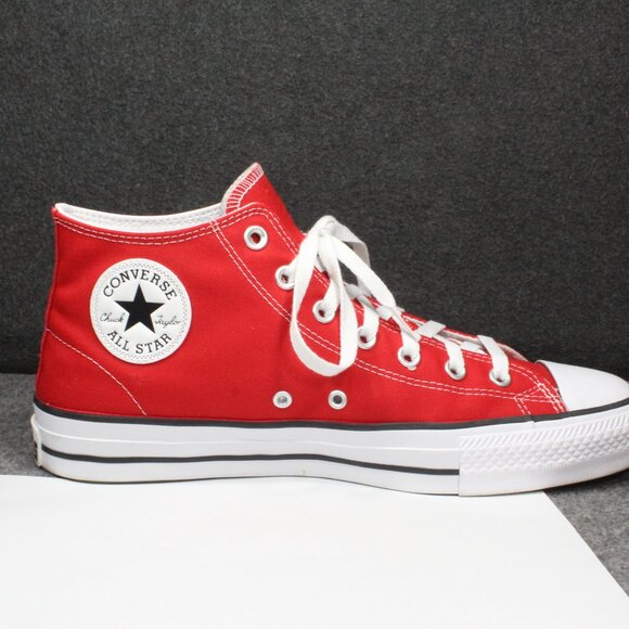 CONVERSE CTAS PRO Skate Mid Top Canvas Memory Foam Red Men's Shoes Size 1 - Picture 6 of 12